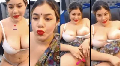 Desi Bhabhi Spreading her Pussy on live Viral Video