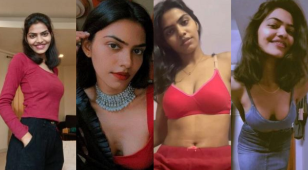 Horny Slim Indian GF Teasing Showing Pressing Boobs Viral Video