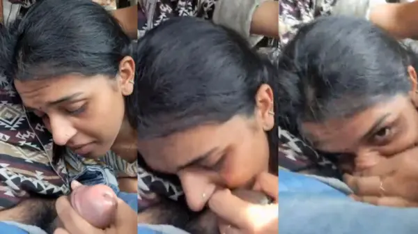 Tamil Girlfriend Blowjob in Car Viral Video